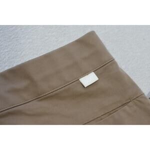 Nike Capri Khaki Stretch Pants Beige Casual Mom Womens Sz 32